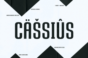 CASSIUS - Sans Font Font Download