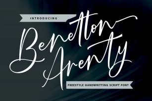Benetton Arenty | Freestyle Handwritting Script Font Download