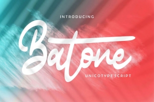 Batone | Unicotype Script Font Font Download