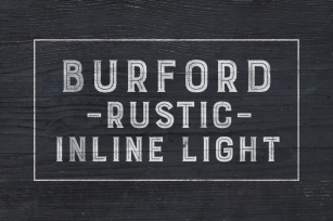 Burford Rustic Inline Light Font Download