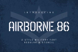 Airborne 86 - Military Font Font Download