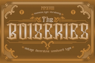 the Boiseries Font Download