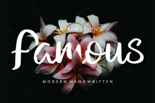 Famous | Modern Handwritten Font Download