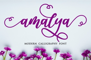Amalya - Calligraphy Font with Swashes Font Download