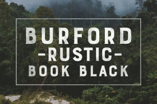 Burnford Rustic Book Black Font Download