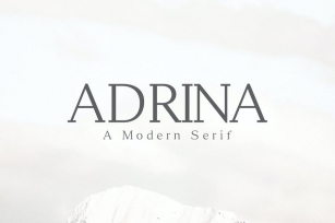 Adrina Modern Serif Font Family Font Download