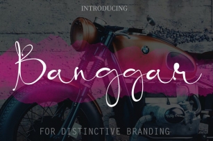 Banggar - Signature Font Font Download