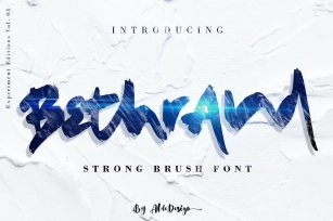 Bethrand // Strong Brush Font Download