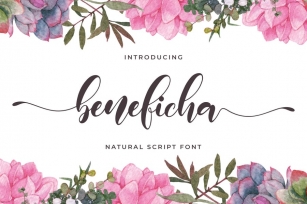 Beneficha - Natural Script Font Download