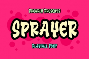 Sprayer - Playfull Font Font Download