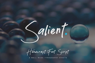 Salient - Handmade Font Script Font Download
