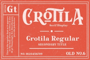 Crotila - Serif Display Font Download