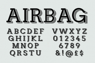 Airbag font Font Download