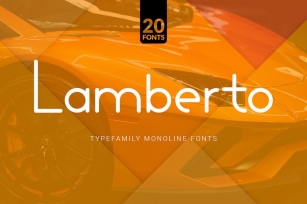 Lamberto - 20 Monoline Fonts Font Download