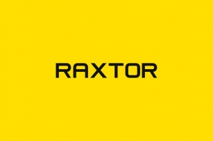RAXTOR - Display / Headline / Logo Typeface Font Download