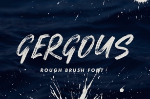 Gergous Brush Font Font Download