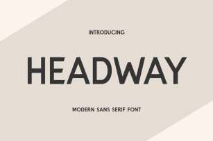 Headway Display Sans Serif Font Font Download