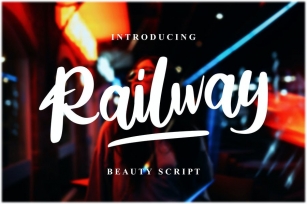 Railway Beauty Script Font Download