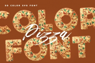Pizza Color Font Font Download