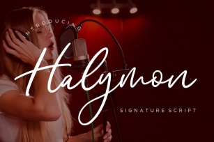Halymon Signature Script Font Download