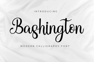 Bashington - Sweet Calligraphy Font Font Download