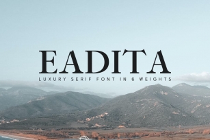 Eadita Luxury Serif Font Family Font Download