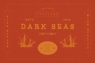 Dark Seas - Five Styles! Font Download