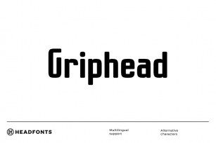 Griphead Modern Condensed Font Font Download