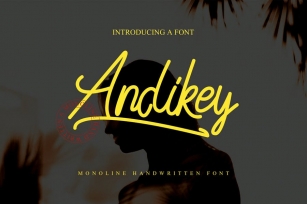 Andikey Monoline Font Font Download