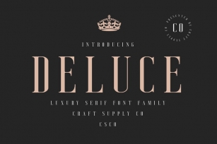 Deluce - Luxury Serif Font Font Download
