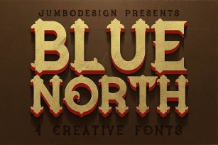Blue North - Vintage Style Font Font Download