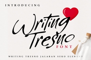 Writing Tresno Font Download