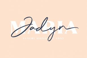 Jadyn Maria - Luxury Signature Font Font Download