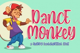 Dance Monkey a Quirky Font Font Download