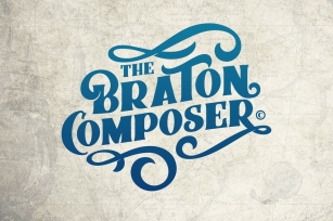 Braton Composer Typeface Font Download