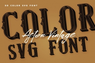 Aston Vintage Color Font Font Download