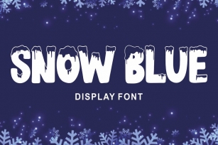 Snow Blue - Display Font Font Download
