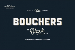 Bouchers Layered Duo Font Download