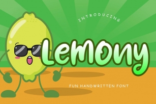 Lemony Fun Handwritten Font Font Download