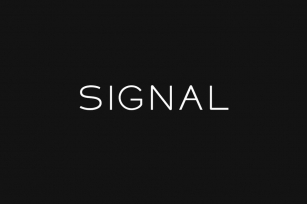 SIGNAL - Modern Display / Headline Typeface Font Download