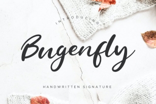 Bugenfly Handwritten Signature Font Download