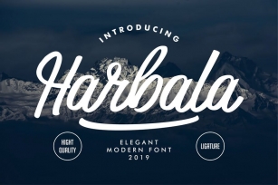 Harbala | Elegant Modern Script Font Font Download
