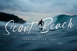 Scout Beach - Handwritten Brush Font Font Download