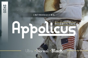 Appolicus - Bold, Regular, Ultra - Modern Font Font Download