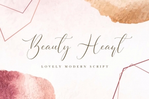 Beauty Heart - Lovely Calligraphy Font Font Download