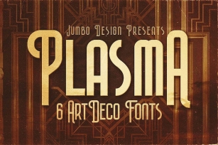 Plasma - ArtDeco Style Font Font Download