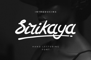 Sirikaya Handwritten Font Font Download