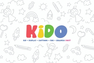 Kido - Fun Children Display Font Font Download