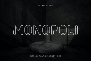 Monopoli - Display Font DR Font Download