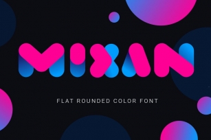 Mixan| bold color font Font Download